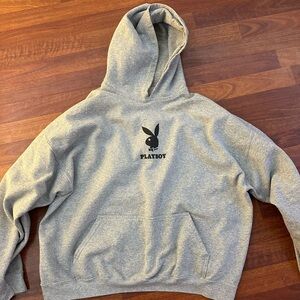 gray playboy sweatshirt